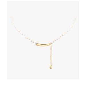 LELC one-word pearl necklace